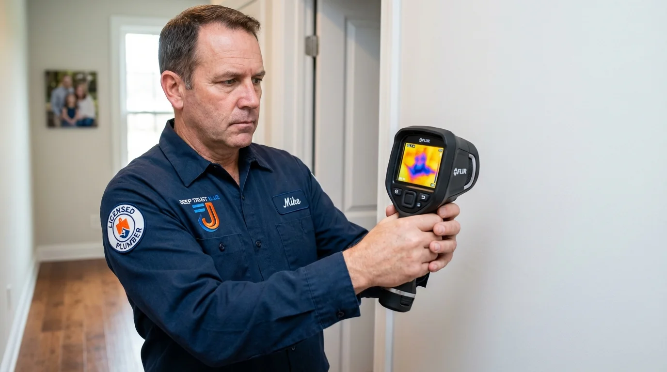 Thermal imaging leak detection by Johns Plumbing LLC in Garrett